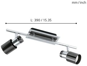Spot LED Eglo 30833 DAVIDA 1 2xGU10/5W/230V