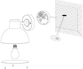 Eglo 96207 - Corp de iluminat perete exterior ENTRIMO 1xE27/60W