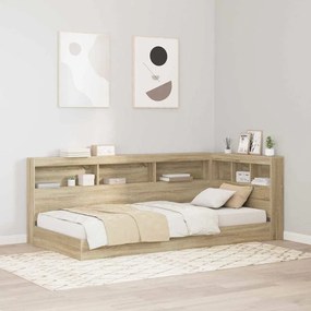 vidaXL Tăblie de depozitare cu raft Stejar sonoma 75 cm Lemn compozit