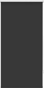 vidaXL Jaluzea opacă 64,4x120 cm, lățime material 60 cm, negru