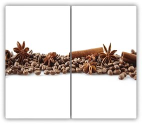 Tocator din sticla Boabe de cafea scorțișoară