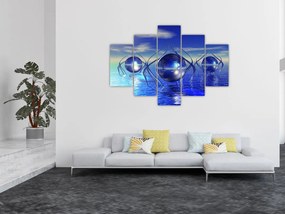 Tablou cu abstracție - apa (150x105 cm)