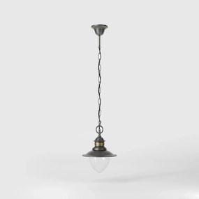 Lustra exterior IP44 realizata manual din alama Amalfi