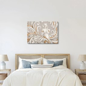 Tablou - Imagine a zeiței într-un fundal ornamental (70x50 cm)