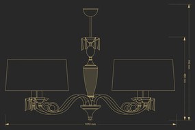 Lustra design clasic cristal Asfour Monza