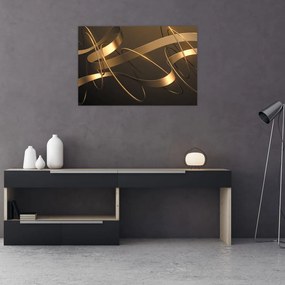 Tablou - Panglici de bronz (90x60 cm)