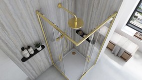 Cabina de dus Rea City 80x80 cm Gold Brush