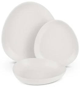 Set farfurii ovale 18 piese Sahara Berlinger Haus BH 10020, crem, moderne