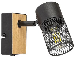 Spot de perete METTA 1xE14/40W/230V stejar Rabalux 71151