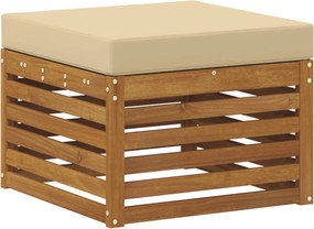 vidaXL Taburet pentru exterior Lemn Solid de Acacia natural