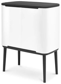 Cos pentru gunoi Brabantia Bo Touch 651102, 36 L, Deschidere lina si silentioasa, Deschidere mare, Alb