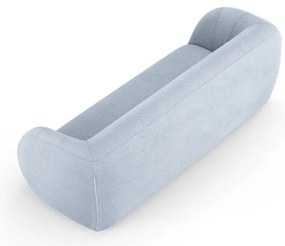 Canapea albastru-deschis cu tapițerie din stofă bouclé 230 cm Essen – Cosmopolitan Design
