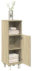 849630 vidaXL Dulap de baie, stejar sonoma, 30,5x30x95 cm, lemn prelucrat