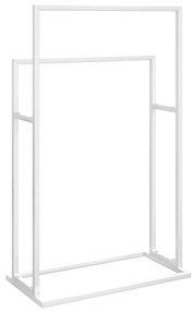 Suport de prosoape autonom, alb, 48x24x78,5 cm, fier Alb, 48 x 24 x 78.5 cm