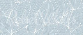 Fototapet, Big Leafs, Baby Blue, Rebel Walls