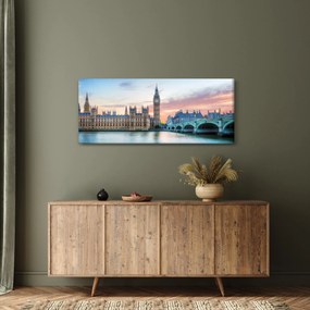 Tablou - Londra în culori pastelate (120x50 cm)