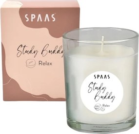 Lumanare parfumata in pahar STUDY BUDDY 9,5 cm cremova