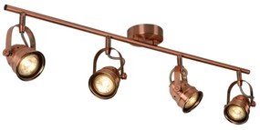 Lucide 77974/20/17 - Spot LED CIGAL 4xGU10/5W/230V de cupru