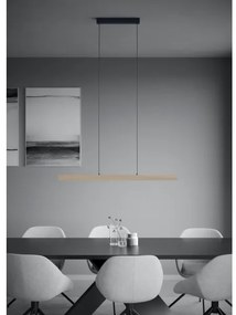 Lustră LED dimabilă pe cablu Eglo 390369 MONTEBUONO LED/21W/230V 3000K maro