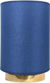 Lampa de masa din alama cu abajur albastru Sofis