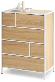 Comodă Soren Kom (sonoma + alb). Promo -10%. 1110767