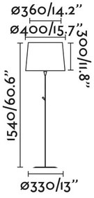 Lampadar / Lampa de podea modern design elegant SAMBA negru/verde 64313-43