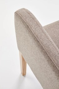 Fotoliu tapitat Filo bej - H 92 cm