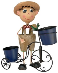 Decor gradina Baiat cu bicicleta ANTHONY, 38x13x45cm