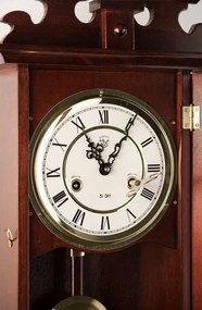 Ceas cu pendul de perete ORPHEUS mahon - 73 cm