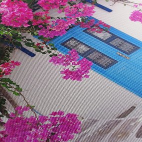 Tablou - Casă tradițională grecească (90x60 cm)