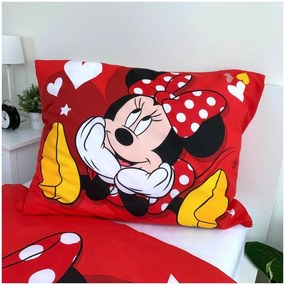 Disney Minnie Love &amp; Stars Husă pentru lenjerie de pat 140×200 cm, 70×90 cm