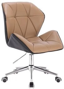 HR212K SCAUN NEGRU ȘI CARAMEL