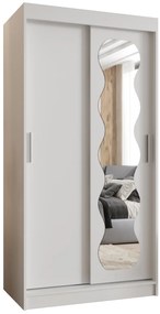 Dulap de haine 100 cm Spock (alb). 1126068