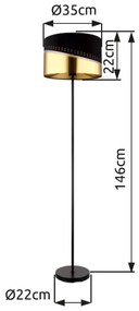 Lampadar Globo 54046S OR 1xE27/60W/230V