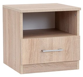 Noptieră Miami 1 sertar 40x40 cm stejar sonoma-stejar sonoma