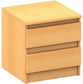Noptieră HANY NEW 002, fag, DTD laminat, 41x42x40 cm