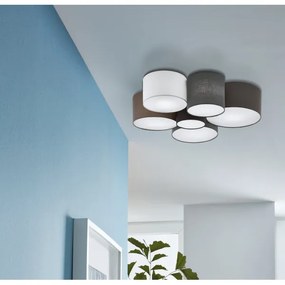 Eglo 97838 - Plafonieră PASTORE 6xE27/40W/230V