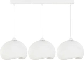 Brilagi - Lustră suspendată pe cablu WABI SABI 3xE27/40W/230V albă