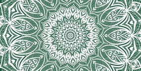 Tablou Mandala armonie pe un fundal verde
