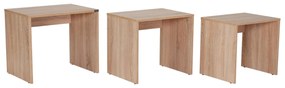 Set 3buc. măsuțe cafea Losuku 2 (stejar sonoma) . 1093251