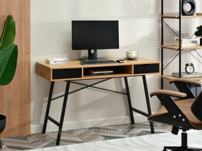 Masă PC Gavon (stejar negru + negru). 1109759
