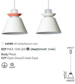 Lustra / Pendul modern design industrial 23cm NAOS