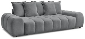 Canapea gri închis cu tapițerie din chenille 278 cm Everest – Bobochic Paris