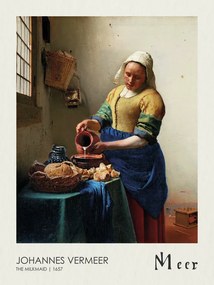 Reproducere The Milkmaid (1657), Johannes Vermeer