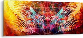 Tablou - Merkaba cu aripi, abstracție (120x50 cm)