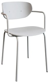 Scaune de dining gri-deschis 4 buc. Arch – Hübsch