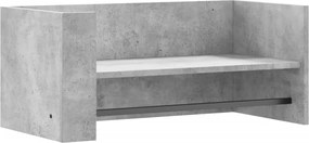 vidaXL Raft de perete, gri beton, 70,5x35x30,5 cm, lemn prelucrat