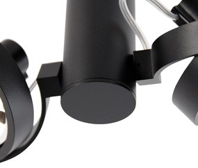Spot modern negru reglabil cu 2 lumini - Goes