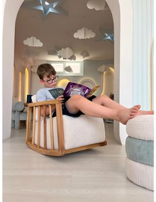 Fotoliu balansoar Kidmen (Alb). 1101667