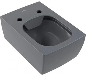Vas WC rimless suspendat, Villeroy&amp;Boch Memento 2.0, DirectFlush, 37.5x56cm, Graphite CeramicPlus, 4633R0I4